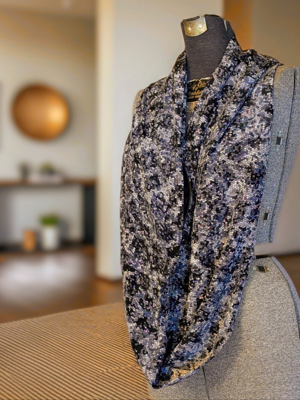 NWOT Who What Wear x Target Hidden Pocket Infinity Scarf Mosaic Print 2016